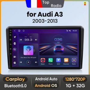 9 pouces Autoradio Android 13 Carplay voiture pour Audi A3 8P 2003 - 2013  Écran Tactile GPS RDS WIFI Bluetooth Junsun