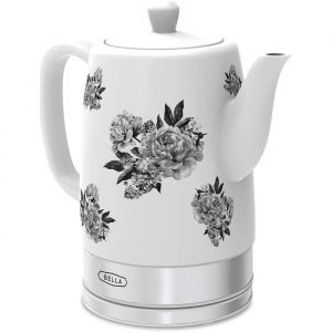 Bouilloires &eacute;lectriques - Fleuve - Bouilloire-th&eacute;i&egrave;re en c&eacute;ramique 15L base pivotante arr&ecirc;t auto design B BOUILLOIRE ELECTRIQUE