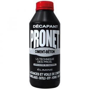 Pronet d&eacute;capant laitances b&eacute;ton voiles ciment 1L