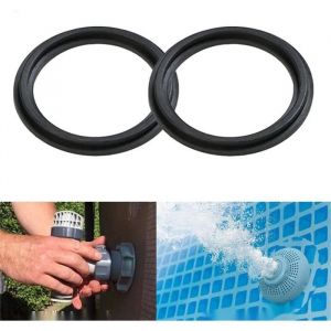 Lot de 2 joints pour valve de plongée Intex 10745 - Pièce de rechange pour rondelle en caoutchouc de piscine