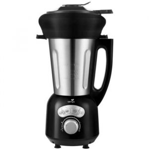SENYA Blender chauffant avec Panier Vapeur 2L - 1400W - Noir - Cook & Ice V3