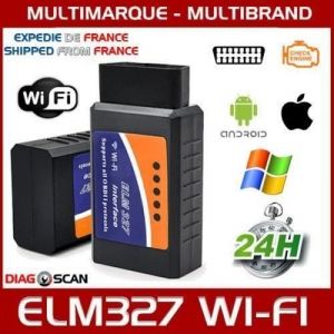 Interface-Valise de Diagnostic ELM327 OBD2 WIFI - MULTIMARQUES - Diagnostique Auto - Lecteur Codes D