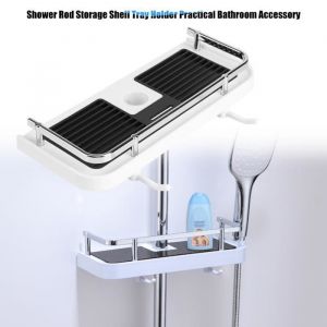 Étagère de rangement - ABI - Aluminium - 30 x 12 cm - Chromée - Accessoire de salle de bain