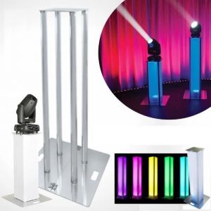 TOTEM 150CM ALU pour jeu de Lumi&egrave;re Lyre - Structure alu dj id&eacute;al portique pied pont d&eacute;clairage - PA DJ SONO - BAR CLUB DISCOTH&Egrave;QUE