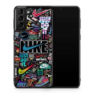 Coque de t&eacute;l&eacute;phone - Coque en Folie - Compatible Samsung Galaxy S21 FE Design Nike Effet Ref 403