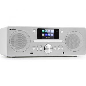 Radio Connectee Internet WiFi - Auna - Bluetooth Radio DAB+ UKW - Stereo Radio Internet et Lecteur CD - Blanc