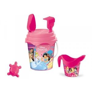 Seau de plage Disney Princesses - Disney - Set de plage avec pelle r&acirc;teau moule tamis et arrosoir