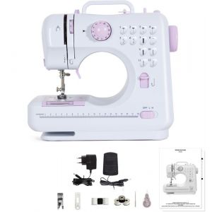 Machine à Coudre Électrique avec 12 programmes de couture avec Kit Couture et pédales pour Débutants Parents et Enfant
