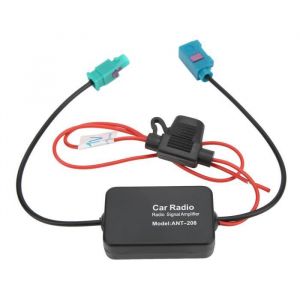 Amplificateur dAntenne Radio FAKRA II 12V 75Ohms - Dilwe - Noir