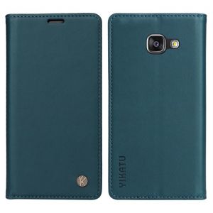 Coque pour Samsung Galaxy A3 2016Housse Etui Portefeuille Premium en Cuir PU Leather Flip Magnétique Antichoc Case Cover - Bleu