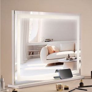 Miroir de Maquillage Hollywood Lumineux-VEVOR-797x547 mm-3 Modes &Eacute;clairage de Couleur-avec Lumi&egrave;re LED-Miroir Grossissant 5X