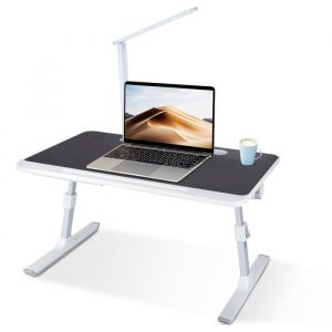 MIPAN. Support Pc Et Tablette - Table dordinateur portable - Pliable Plateau de lit - Hauteur r&eacute;glable(27 - 40cm) - Noir