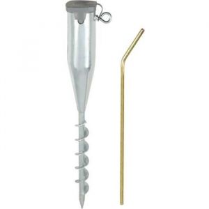PIED DE PARASOL A PLANTER DANS LE SOL SABLE PLAGE MER JARDIN ENTERRER A VISSER
