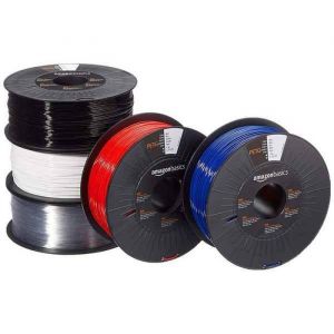 Fil pour imprimante 3d Basics - PETG175BK11000C - Amazon Filament PETG pour imprimante 3D 1.75 mm Noir Bobine 1 kg