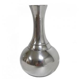 Vase &agrave; Fleurs en Aluminium Argent&eacute; - LHERITIER DU TEMPS - Contemporain - Design - 95x95x16cm