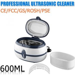 FLOUREON 600ml Appareil   Nettoyeur à Ultrasons de Bijoux Réservoir Automatique pour Lunettes Bagues Colliers Dentures Montres