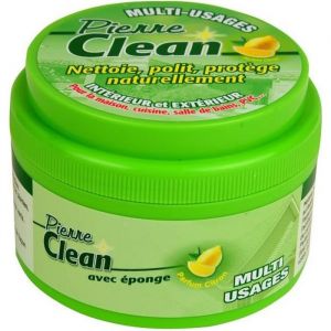 Pierre Clean 600g  parfum citron avec éponge - Produit à base d’argile, appelé aussi Pierre Rénovante ou Pierre d’Argile.