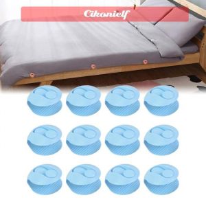 zerone Clips de fixation de couette Clips de fixation pour couette 12 pi&egrave;ces supports de housse de couette sport outillage Bleu
