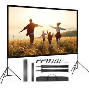 YSFMODE-100 Écran Videoprojecteur4K Hd 16: 9 Pliable Ecran De Projection Sur PiedEcran Projecteur Avec Sac Portatif Pour Cinéma