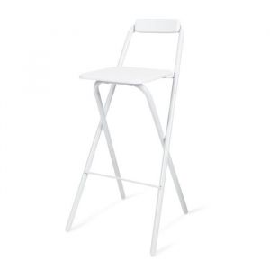 Milton & Oldbrook Tabouret de Bar Pliant Belfast Blanc