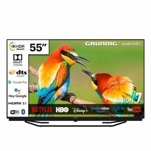 T&eacute;l&eacute;viseur LED - GRUNDIG - 55 pouces - 4K Ultra HD - Smart TV - Bluetooth et WiFi Ready
