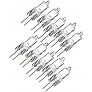 10pcs G4 12V 20W Ampoule halog&egrave;ne Ampoule halog&egrave;ne Lampe de table Applique en cristal Ampoule blanc