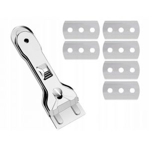 Cobye -Grattoir pour plaque induction et vitroc&eacute;ramique &ndash; Nettoyage efficace des taches incrust&eacute;es avec 6 lames de rechange