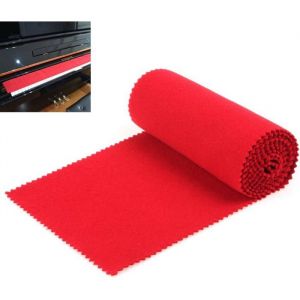 &reg;TONLRGY Housse de protection souple rouge pour clavier de piano 88 touches 125 x 15 cm rouge