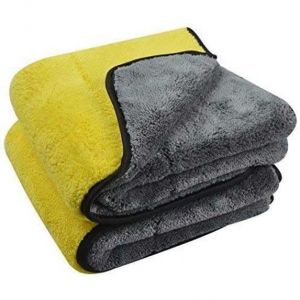 Lot de 6 Chiffons Microfibre Voiture. pour Entretien lustrage s&eacute;chage et Nettoyage int&eacute;rieur et ext&eacute;rieur Auto. Ultra-Absorbant
