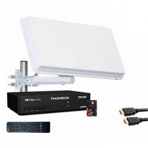 Antenne Satellite - SELFSAT - H30D - LNB Single - Récepteur TNTSAT - 1 Sortie Intégrée