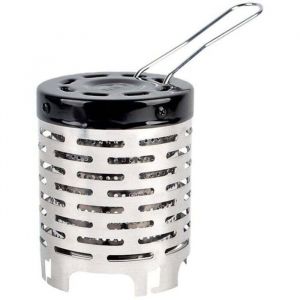 Camping R&eacute;chaud &agrave; gazChauffage en M&eacute;talCamping Mini Chauffage avec Une Poign&eacute;eTente Chauffage Couverture en Acier Inoxydable