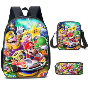 Sac à dos Mario Kart enfant–Sac à dos mignon et fonctionnel pour écoliers–Cartable animé pour enfants–Idéal pour lécole-Type-11