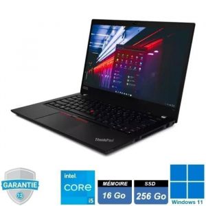 Pc portable - Lenovo Thinkpad T14s Gen2 - 14 Full HD - i5-1145G7 - RAM 16Go - SSD256Go - Windows 11 Pro - &Eacute;tui de protection