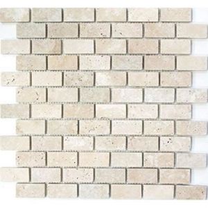 Mosa&iuml;que Carrelage - MOSANI - Travertin Beige - Rectangulaire - R&eacute;sistant au gel - 009 m&sup2;