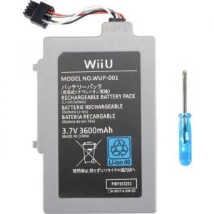 Batterie rechargeable Li ion 3.7V 3000mAh pour Nintendo Wii U Gamepad AC1612