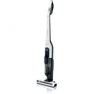BOSCH BCH86HYG2 - Athlet - aspirateur balai rechargeable-  Série 6 blanc - 60 mn dautonomie - bac 900 ml - 2 vitesses et turbo