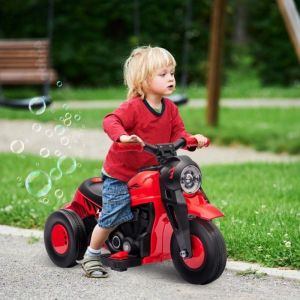 Moto &Eacute;lectrique Enfant 6V - Musique - 2.5-3km/h - Voiture B&eacute;b&eacute; 2-5 Ans - Gar&ccedil;on Fille - Jouet Cadeau Anniversaire No&euml;l - Piste Jeu