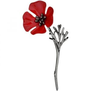 Broche &agrave; &eacute;pingles pour homme et femme motif coquelicot fleur de coquelicot vintage pour femme et homme 181781