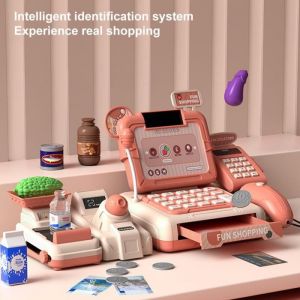 Caisse enregistreuse didentification intelligente - MOTHINESSTO - Jouet de caisse électronique noir