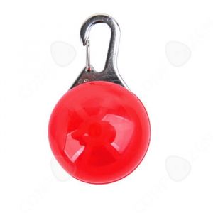 CONFO® Pendentif lumineux pour animaux de  compagnie rond  batterie  étiquette  lumineuse  identification  de bijoux de chien flash