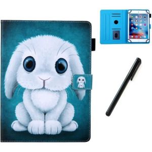 Housse Universelle Tablette 10.1 Pouces avec Stylet Coque Pochette &Eacute;tui de Protection pour Samsung A 10.1 Lapin[1995]