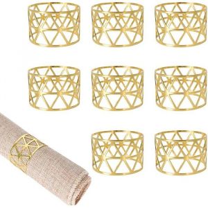 Boucle De Serviette 8 Pices Anneau Serviette De Table Rond De Serviette De Table Anneau Serviettes en Mtal Ann ROND DE SERVIETTE