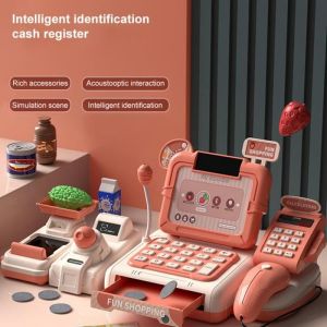 faire semblant de jouer Jouer au jouet de caisse enregistreuse Jouer à la caisse jeux electronique noir