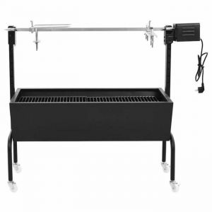 Rôtissoire Jardin-Rôtissoire pour barbecue électrique Acier inoxydable NEUF - BM 2997719