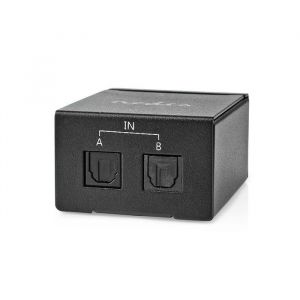 NEDIS Commutateur audio numérique Toslink Optique 2 ports
