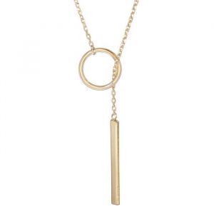 Collier lasso cercle ouvert Y en argent sterling pour femmes