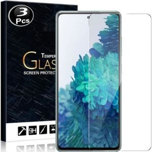 Vitre protection ecran pour Samsung Galaxy S20 FE 5G Verre trempé incassable lot de [X3] Tempered Glass