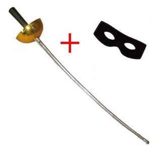 Set de d&eacute;guisement de Zorro Justicier Bandit masqu&eacute; (Fleuret+Loup)