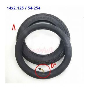 Pneu De Vélo 14X2.125 pour Scooters Électriques À Gaz Pneu De Roue De Vélo Électrique De 14 Pouces