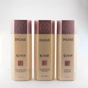 Kit lissage br&eacute;silien - INOAR - G Hair - 3 x 1000 ml - Tous types de cheveux - Soin hydratant